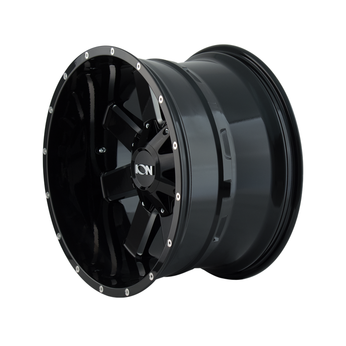 ION 141-7956M 141 (141) GLOSS BLACK/MILLED SPOKES 17X9 5-114.3/5-127 -12MM 87MM