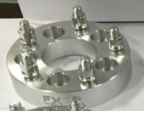 TrailFX W550001S 5x127mm Axle 5x114.3mm Wheel Bolt Circle 12x1.5 Studs 1.25 In Thick Silver Alum