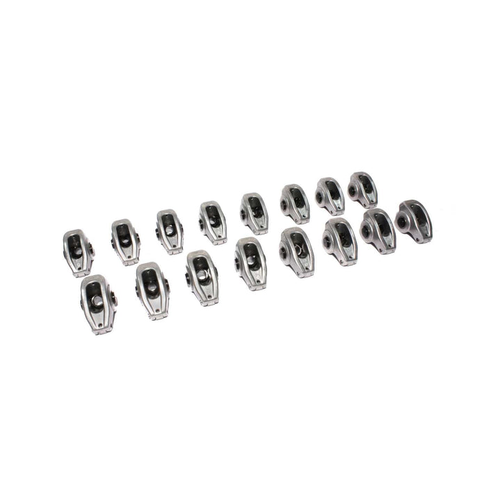 COMP Cams 17044-16 High Energy Aluminum 1.6 Ratio Roller Rocker Set AMC, SBF, Olds w/ 7/16" Stud