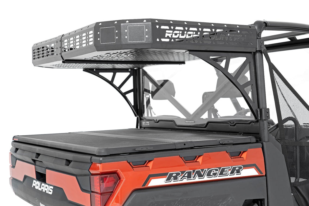 Rough Country 93057 Polaris Rear Cargo Rack w/ Cube Lights (19-20 Ranger 1000XP)