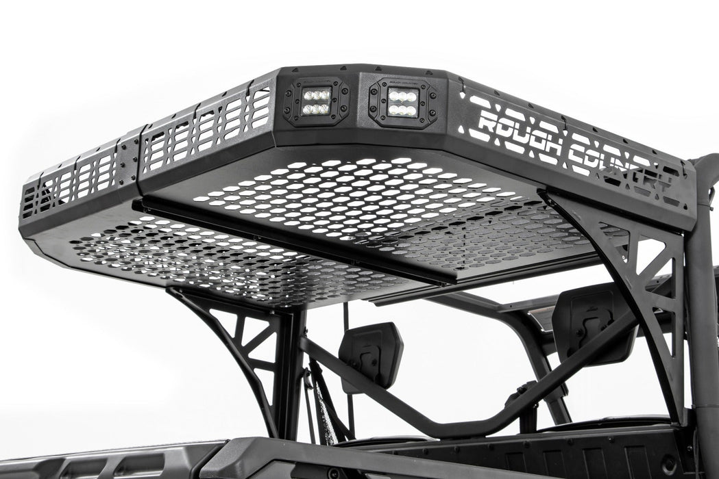 Rough Country 97024 Can-Am Rear Cargo Rack w/o Cube Lights (17-20 Defender) Rough Country