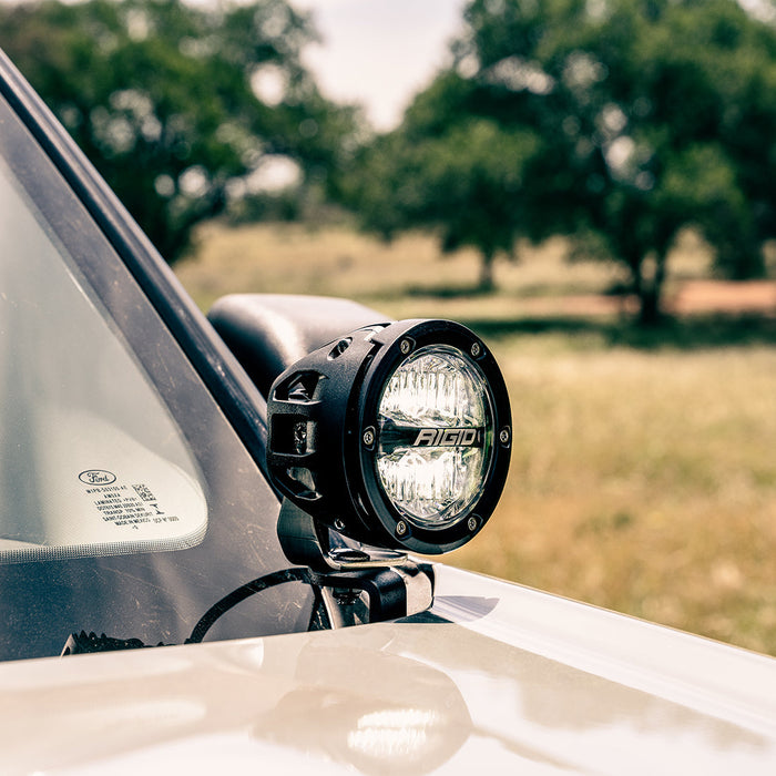 Rigid Industries 46711 2021-Present Ford Bronco Sport A-Pillar 4 Inch 360-Series Light Mount Kit RIGID Industries