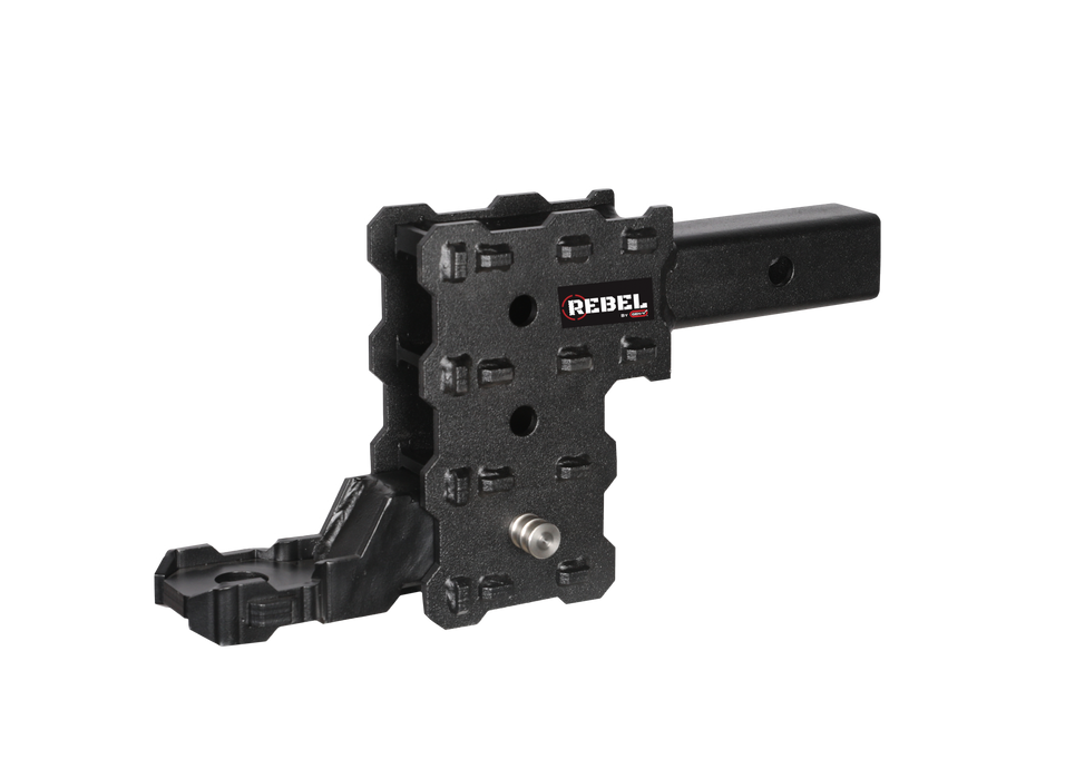 GEN-Y Hitch GH-13053X PHANTOM-X 2" Hollow Shank 4.5" Drop .7K TW 7K Hitch & Platinum Ball Mount