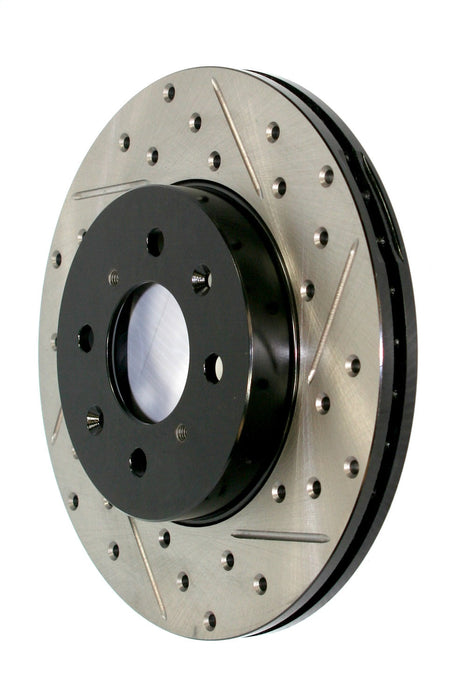 StopTech 127.44036L StopTech Sport Drilled/Slotted Brake Rotor; Front Left