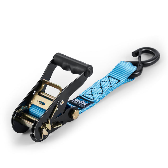Mishimoto BNRTC-TDHD-4BL Borne Off-Road Heavy-Duty Ratchet Tie-Down Kit (4-pack), Blue