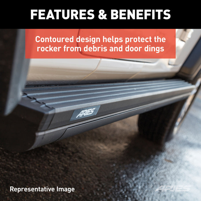 ARIES 3025165 ActionTrac 69.6in. Powered Running Boards (No Brackets)