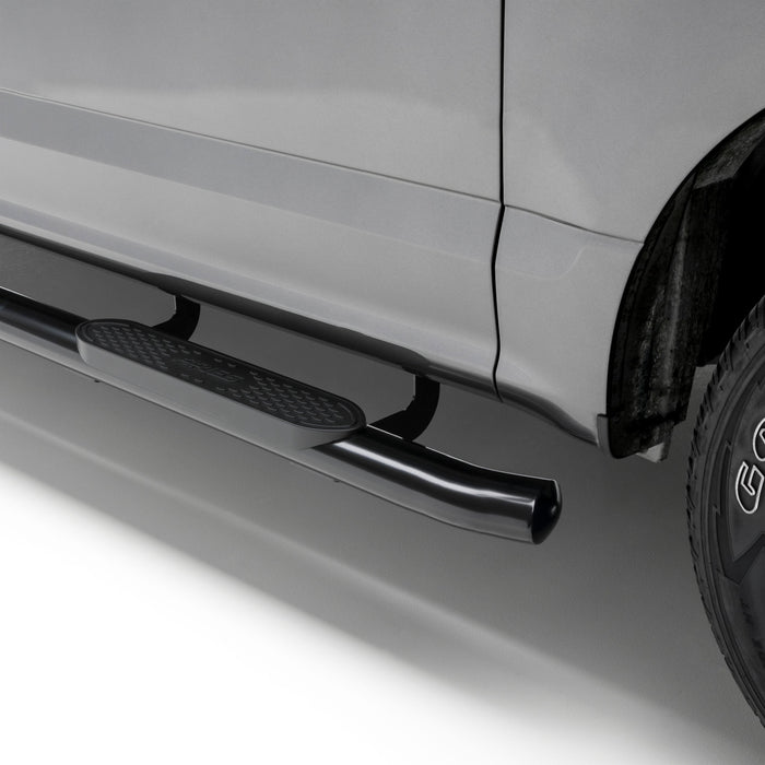 ARIES S222008 ARIES S222008 4-Inch Oval Black Steel Nerf Bars; Select Toyota Tacoma