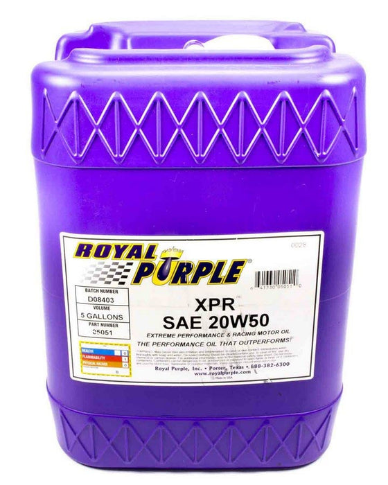 ROYAL PURPLE 05051 Synthetic Racing Oil XPR 5 Gallon (20W50)
