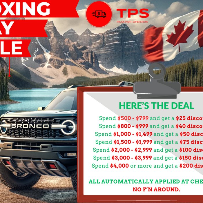 Boxing Day Savings on Automotive Parts & Accessories at Truck Part Superstore!