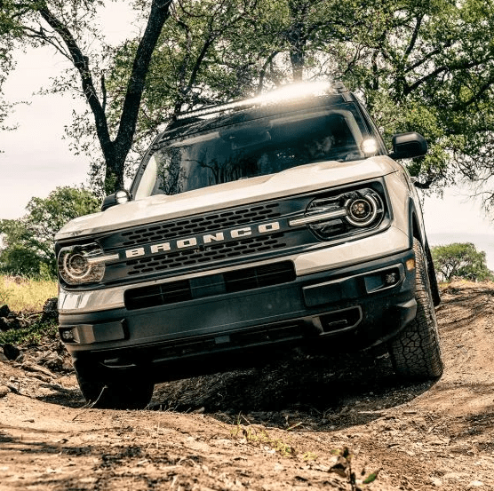 RIGID Industries (46709): A-Pillar LED Light Mounts for 2021 Ford Bronco Sport