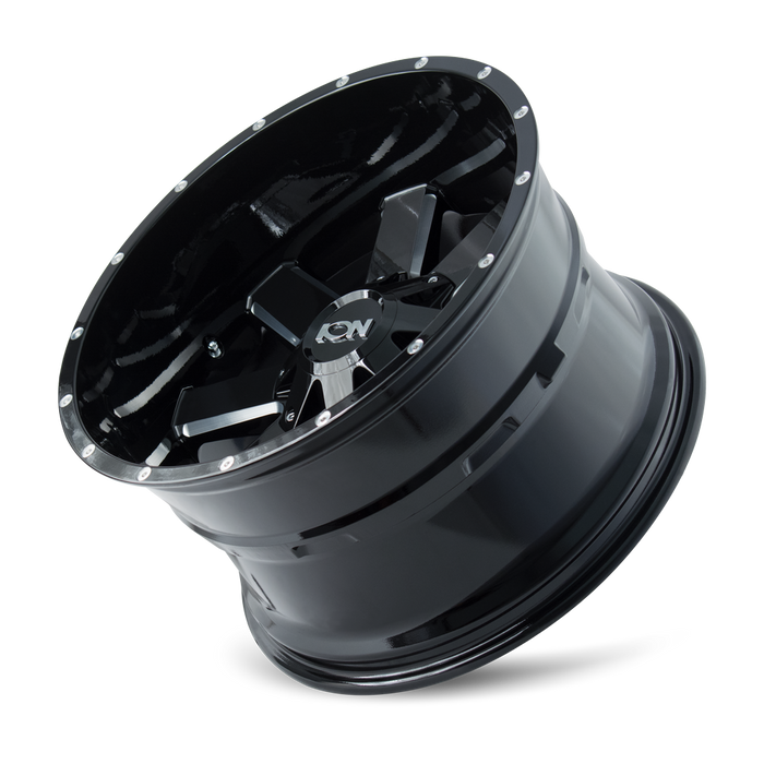 ION 141-7956M 141 (141) GLOSS BLACK/MILLED SPOKES 17X9 5-114.3/5-127 -12MM 87MM