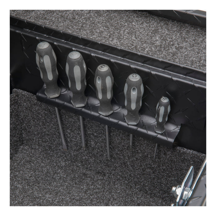 UWS EC10033 Matte Black Aluminum 72in. Secure Lock Tool Box with Low Profile (Heavy Packagin