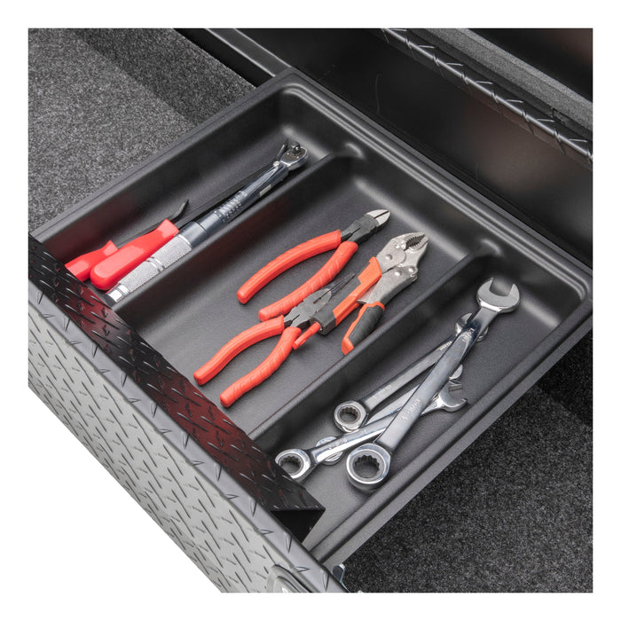UWS EC10033 Matte Black Aluminum 72in. Secure Lock Tool Box with Low Profile (Heavy Packagin