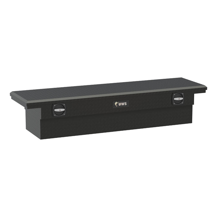 UWS EC10033 Matte Black Aluminum 72in. Secure Lock Tool Box with Low Profile (Heavy Packagin