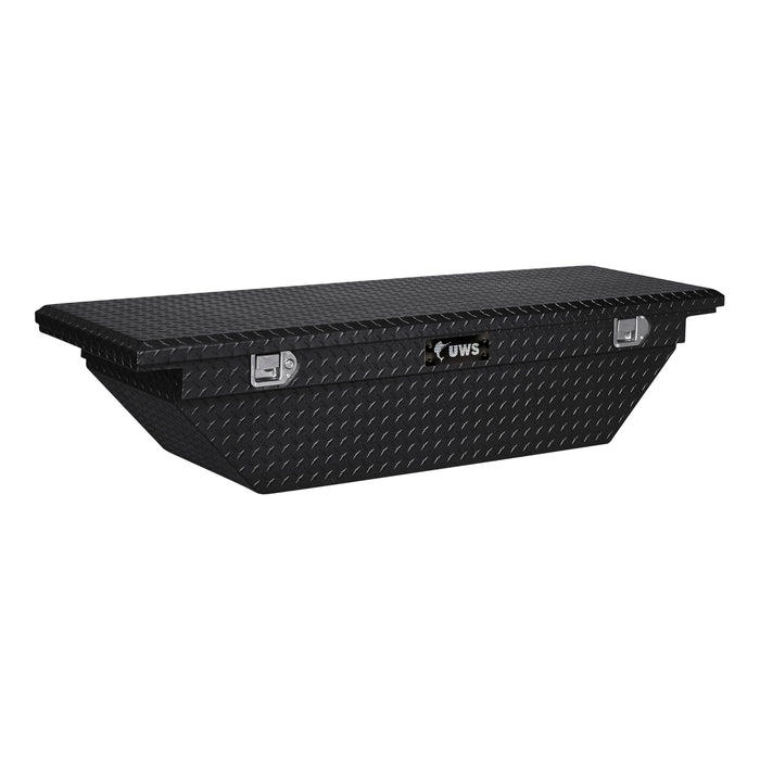 UWS EC10432 Gloss Black Aluminum 69in. Angled Crossover Box with Low Profile (Heavy Packagin