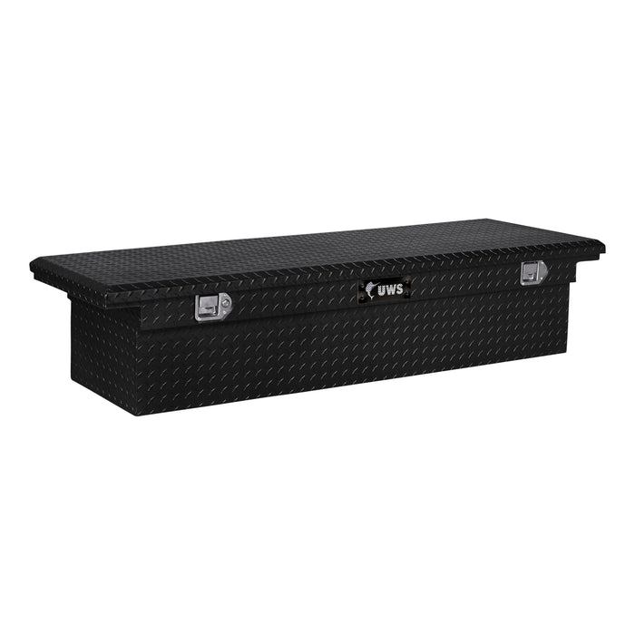 UWS EC10462 Gloss Black Aluminum 69in. Truck Tool Box with Low Profile (Heavy Packaging)