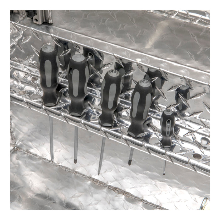 UWS TBS-60-LP Bright Aluminum 60in. Crossover Truck Tool Box; Low Profile (LTL Shipping Only)