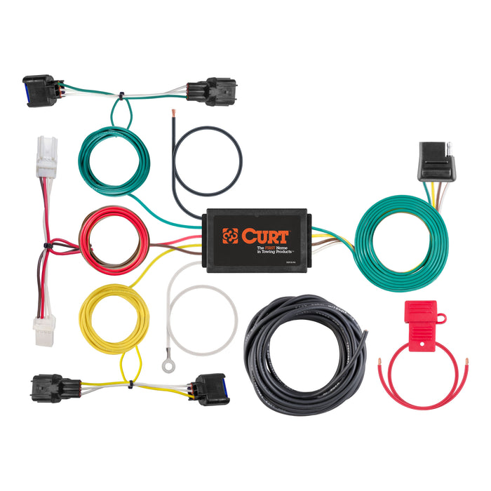 CURT 56409 Custom Wiring Harness; 4-Way Flat Output; Select Hyundai Kona