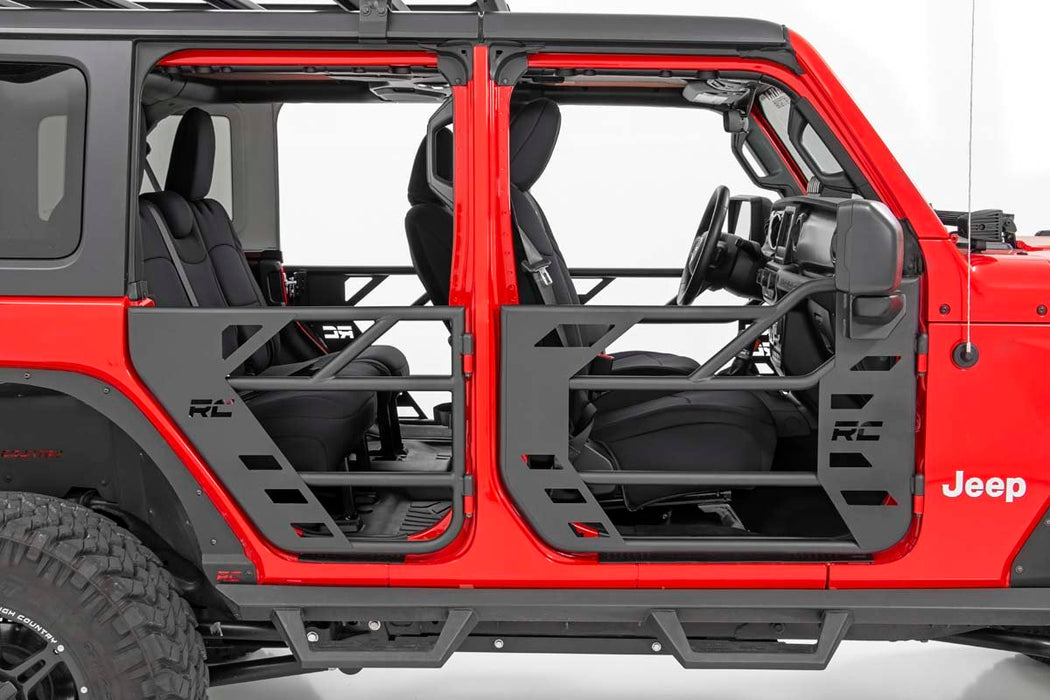 Rough Country 10617 Jeep Steel Tube Doors Front 18-20 JL/ 20 Gladiator Rough Country