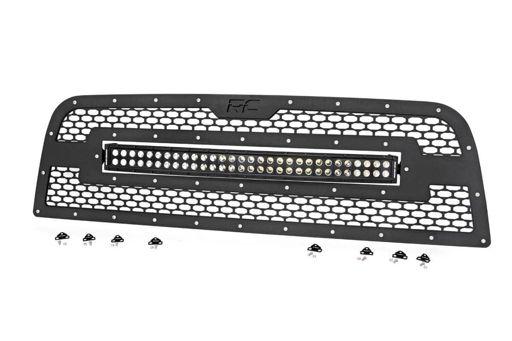 Rough Country 70152 Dodge Mesh Grille w/30 Inch Dual Row Black Series LED 13-18 RAM 2500/3500 Rough Country