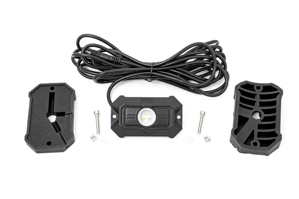 Rough Country 70980 Deluxe LED Rock Light Kit 4 Pods Rough Country