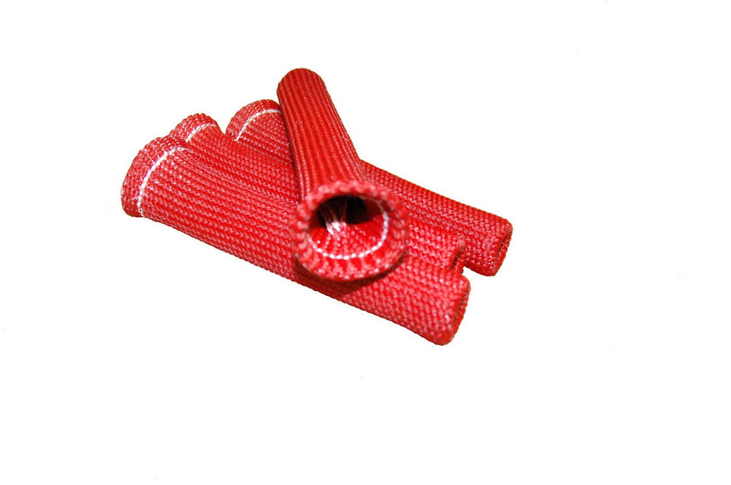 Thermo Tec 14261 Plug Wire Sleeve Braided 6 x .375 Inch Up to 750 Degree F Red 4 Pack Thermo Tec