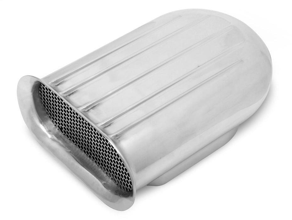 Weiand 7220WND Air Scoop; Hilborn Style; 1x4; 13 in. x 10 in. x 6 in.; Polished Cast Aluminum;