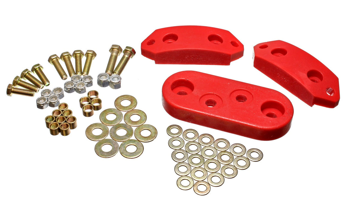 Energy Suspension 15.1101R Polyurethane Motor Mount Insert; Red; Incl. Hardware; Performance Polyurethane;