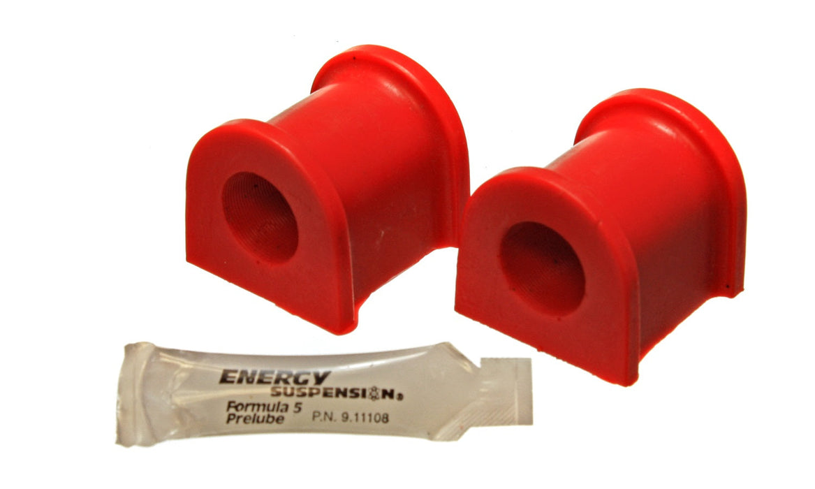 Energy Suspension 5.5163R Sway Bar Bushing Set; Red; Front; Bar Dia. 21mm; Performance Polyurethane;