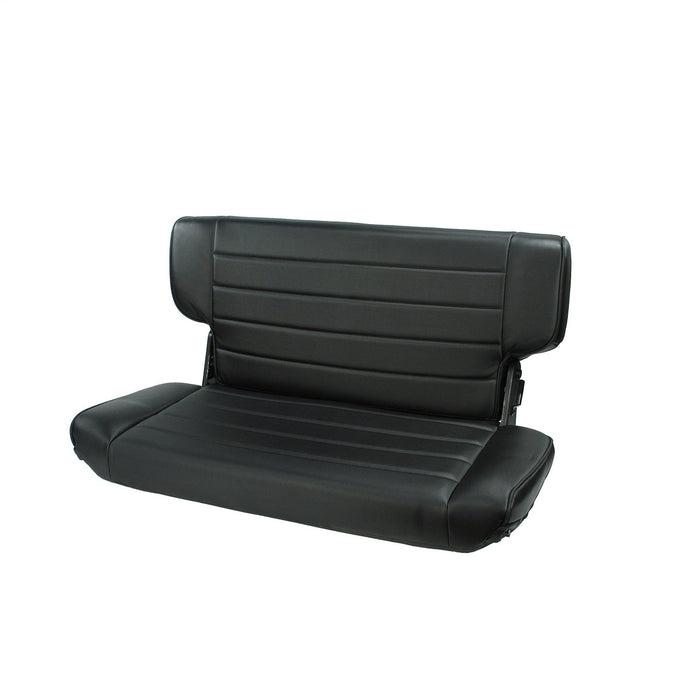 Rugged Ridge 13463.15 Fold And Tumble Rear Seat; Rear; Black Denim;