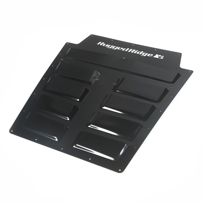 Rugged Ridge 17759.11 Hood Vent Insert; Louvered Primed Steel;