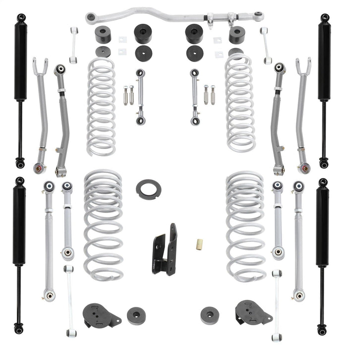Rubicon Express JT7140T Super-Flex Suspension Lift Kit w/Shocks; 2.5-3.5 in. Lift; w/Twin Tube Shocks;