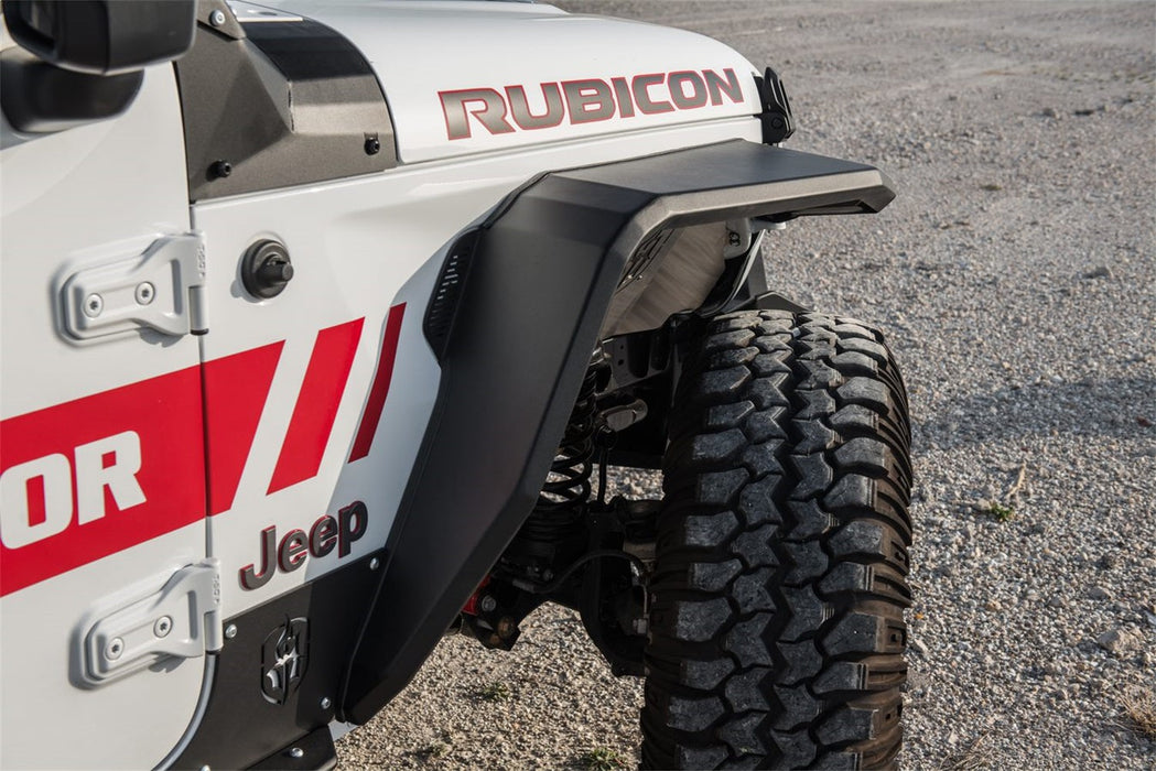 Road Armor 518AFF0B Stealth Body Armor; Front; Fender Flare; w/Switchback Led DRL; Satin Black;