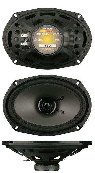 Metra Electronics AW-669SP Speaker; 6 in. x 9 in.; Dual Cone;