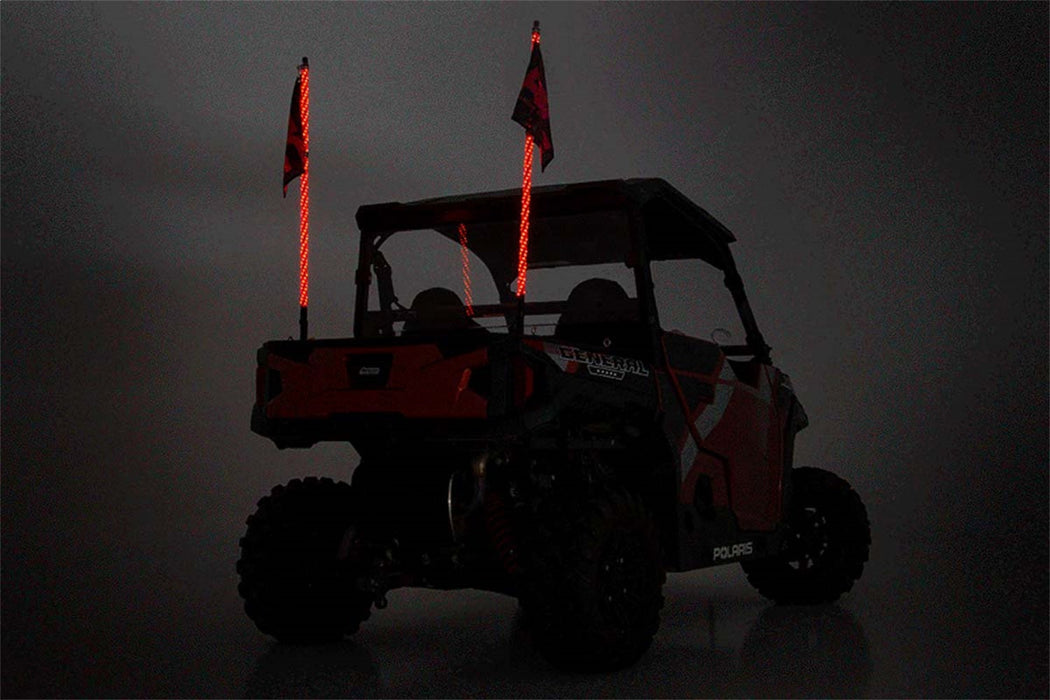 Rough Country 93049 Polaris LED Whip Light Bed Mounting System 17-20 General/14-20 Ranger Rough Country