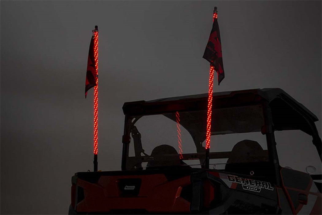 Rough Country 93049 Polaris LED Whip Light Bed Mounting System 17-20 General/14-20 Ranger Rough Country