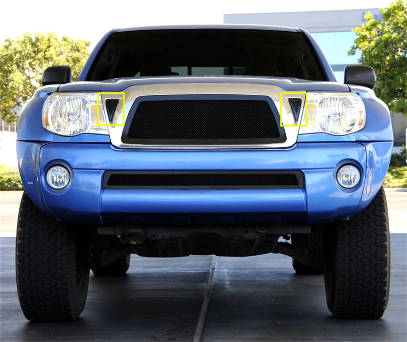 T-Rex Grilles 51896 Upper Class Series Side Vent; Small Mesh; Mild Steel; Black; 2 Pc; Bolt-On;