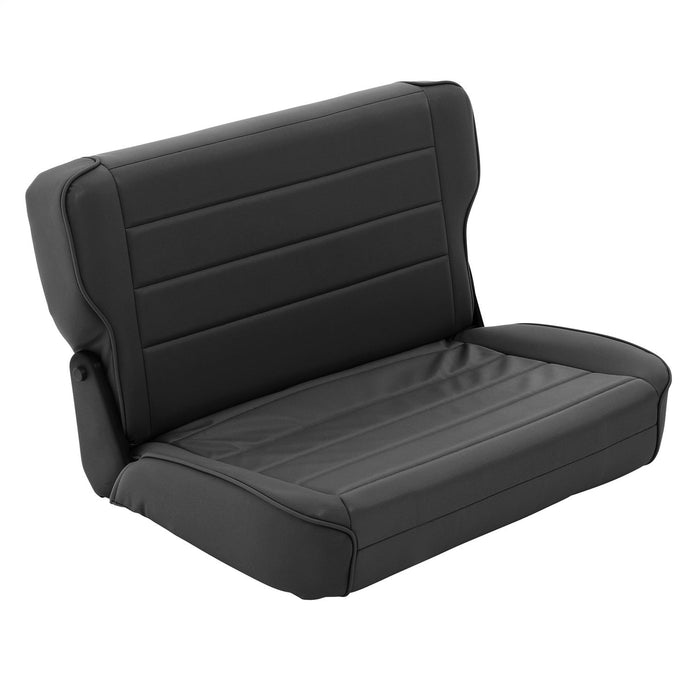 Smittybilt 41315 Rear Seat 86-95 Wrangler YJ/CJ Fold And Tumble Vinyl Denim Black Smittybilt