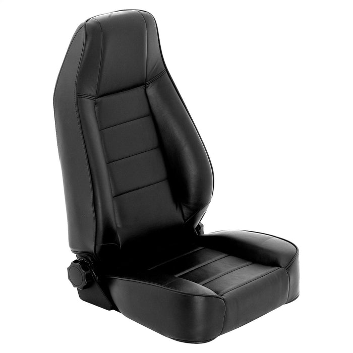 Smittybilt 45001 Front Seat Factory Style Replacement W/ Recliner 76-16 Wrangler CJ/YJ/TJ/LJ/JK Vinyl Black Smittybilt