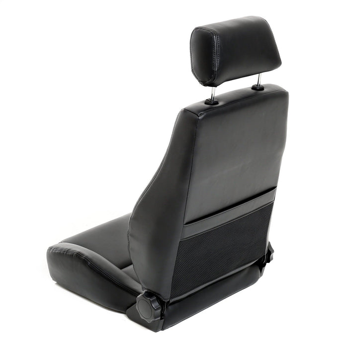 Smittybilt 49501 Front Seat Contour Sport Bucket W/ Recliner 76-16 Wrangler CJ/YJ/TJ/LJ/JK Vinyl Black Smittybilt