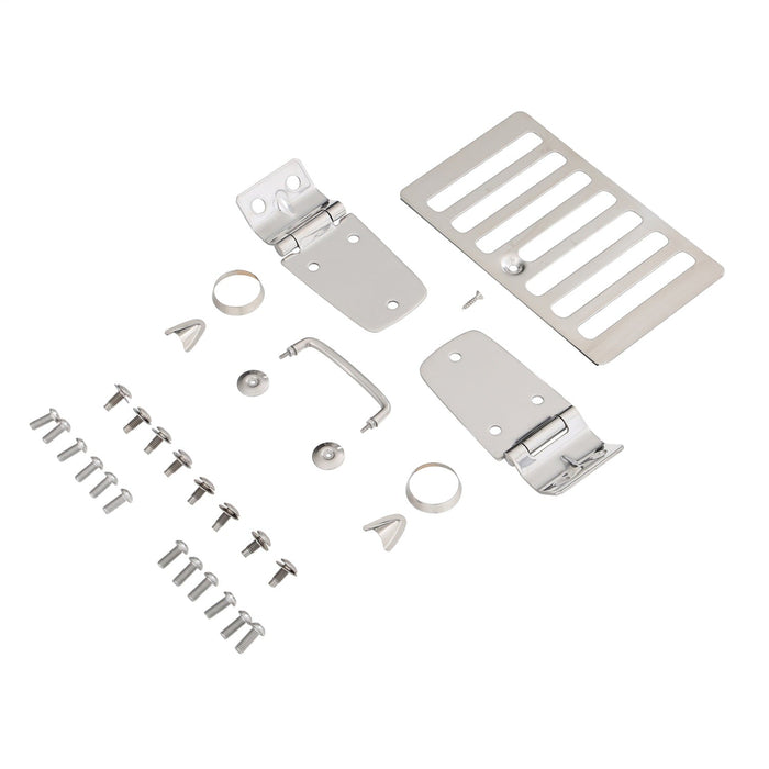 Smittybilt 7465 Complete Hood Kit 98-06 Wrangler TJ/LJ Stainless Steel Smittybilt