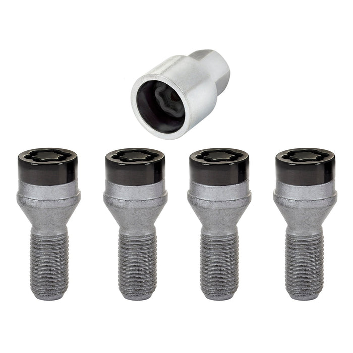 McGard 27326 Cone Seat Style Wheel Lock Bolts-Black
