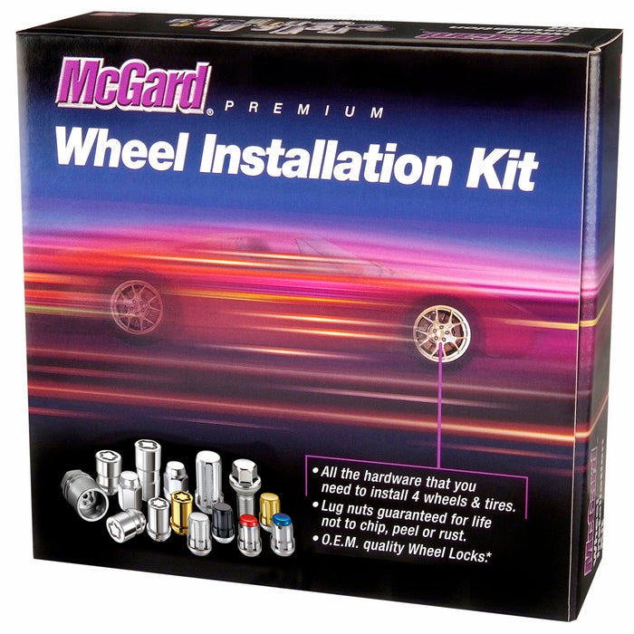 McGard 84457 Cone Seat Exposed Style Wheel Installation Kit-Chrome