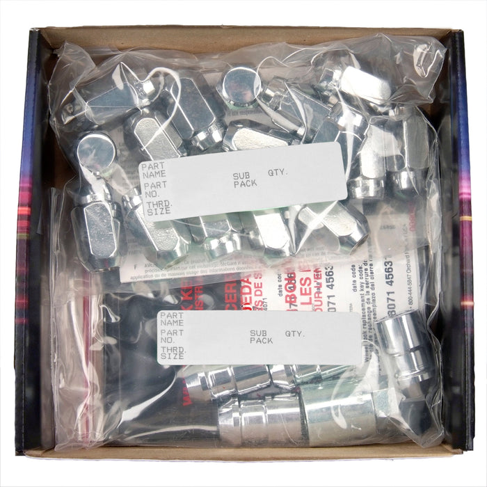 McGard 84457 Cone Seat Exposed Style Wheel Installation Kit-Chrome