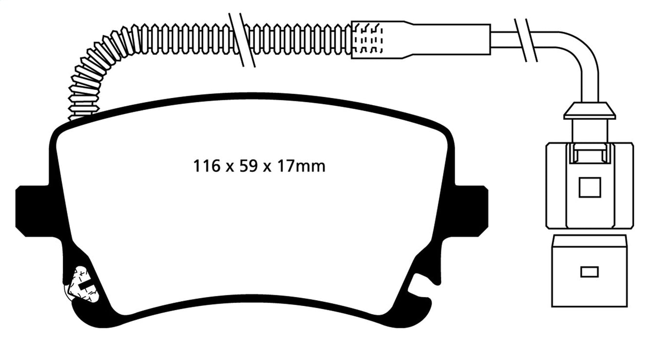 EBC Brakes DP21470 Greenstuff 2000 Series Sport Brake Pads