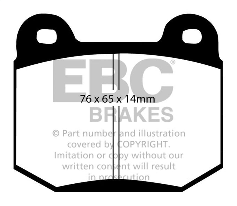 EBC Brakes DP51537NDX Bluestuff NDX Full Race Brake Pads