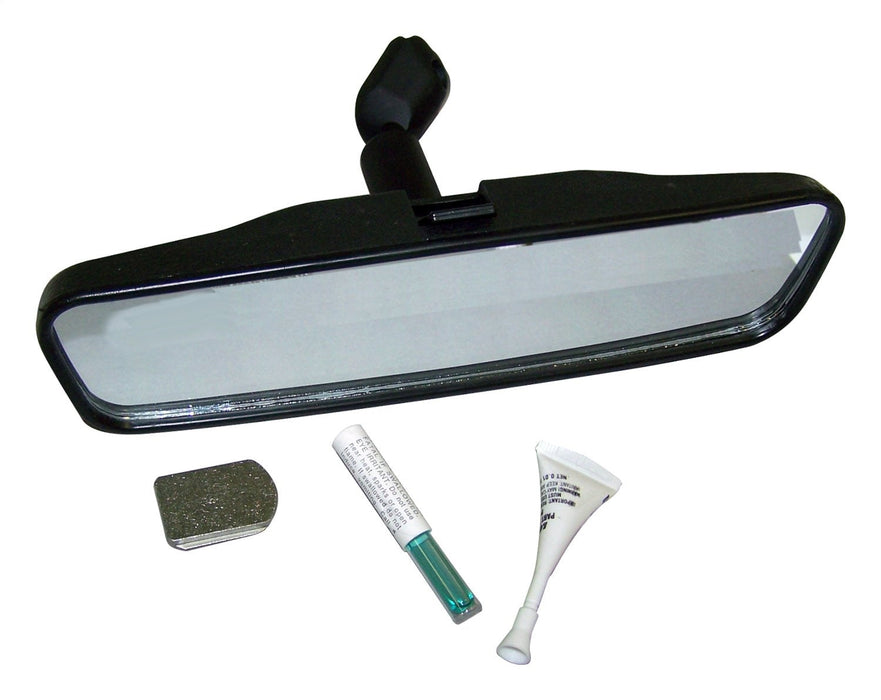 Crown Automotive Jeep Replacement 5965338K Rearview Mirror Kit; Incl. 8.5 in. Mirror/Button/Adhesive;