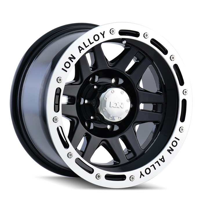 ION 133-7985B 133 (133) BLACK/MACHINED LIP 17X9 5-139.7 -8MM 108MM