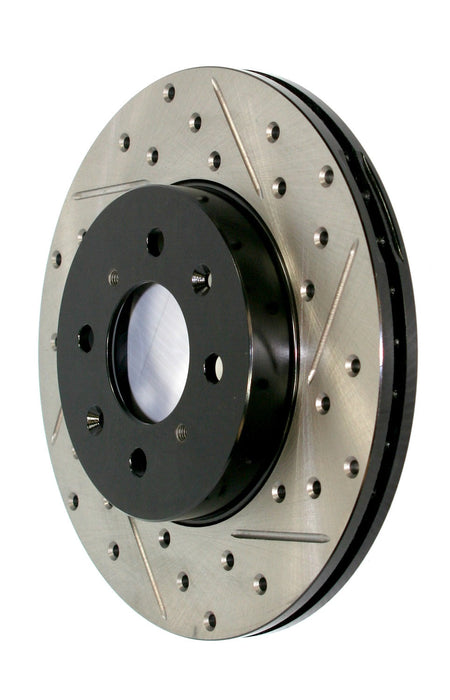 StopTech 127.34144R StopTech Sport Drilled/Slotted Brake Rotor; Front Right