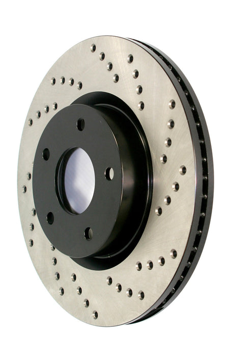 StopTech 128.34131R StopTech Sport Cross Drilled Brake Rotor; Rear Left